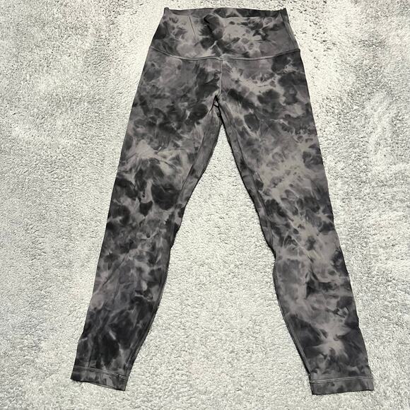 Lululemon Align Leggings Womens 8 High Rise 25" Diamond Dye Pitch Grey Graphite - Picture 3 of 7